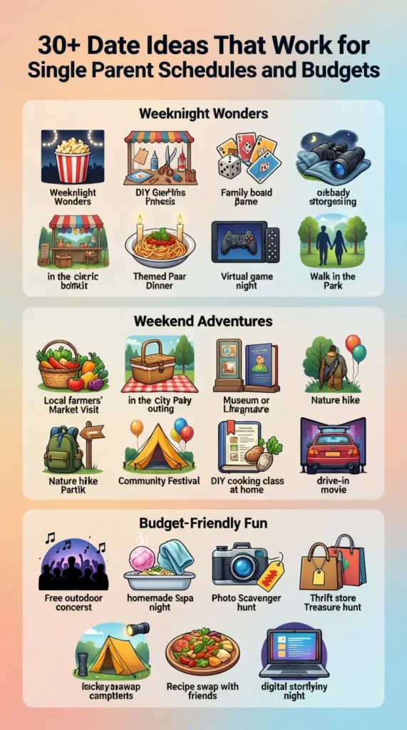 30+ date ideas that work for single parent schedules and budgets

