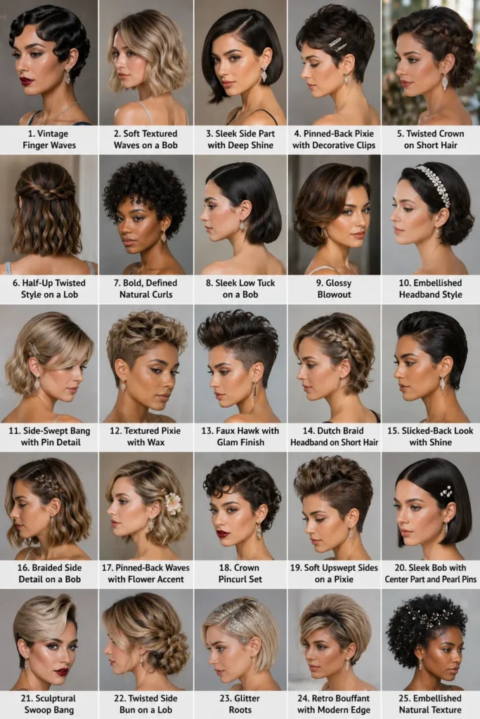 Prom Hairstyles for Short Hair
