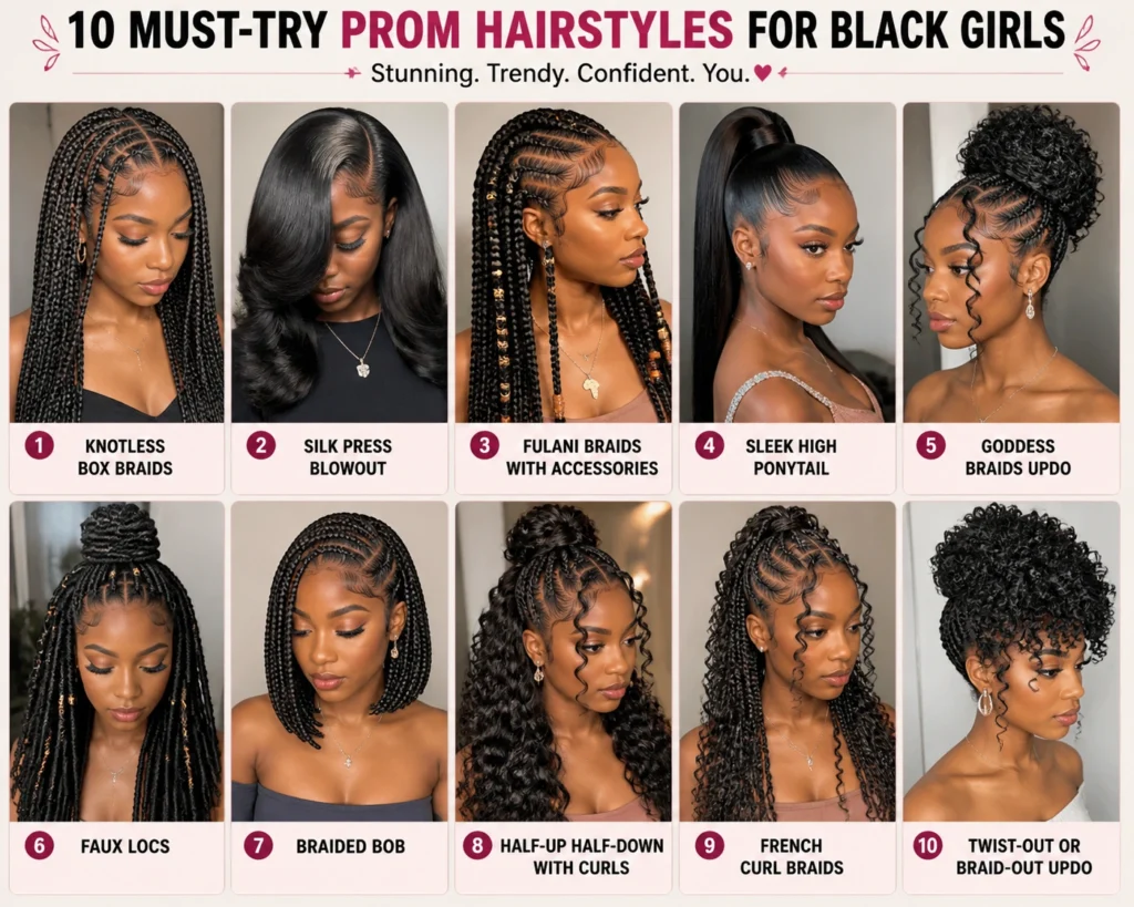 rom Hairstyles for Black Girls