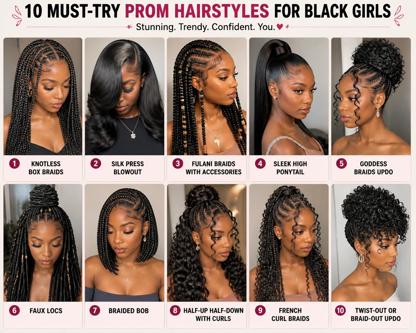 rom Hairstyles for Black Girls