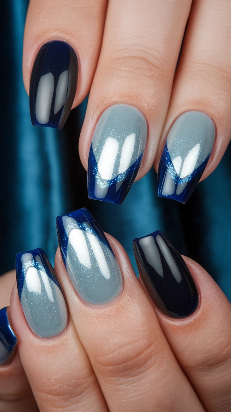 a close up shot of nails with a gradient Qi3vp yqVA2YnW