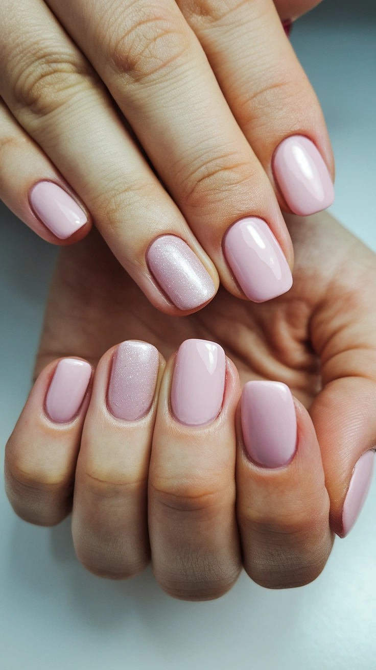 a photo of a minimal clean manicure the