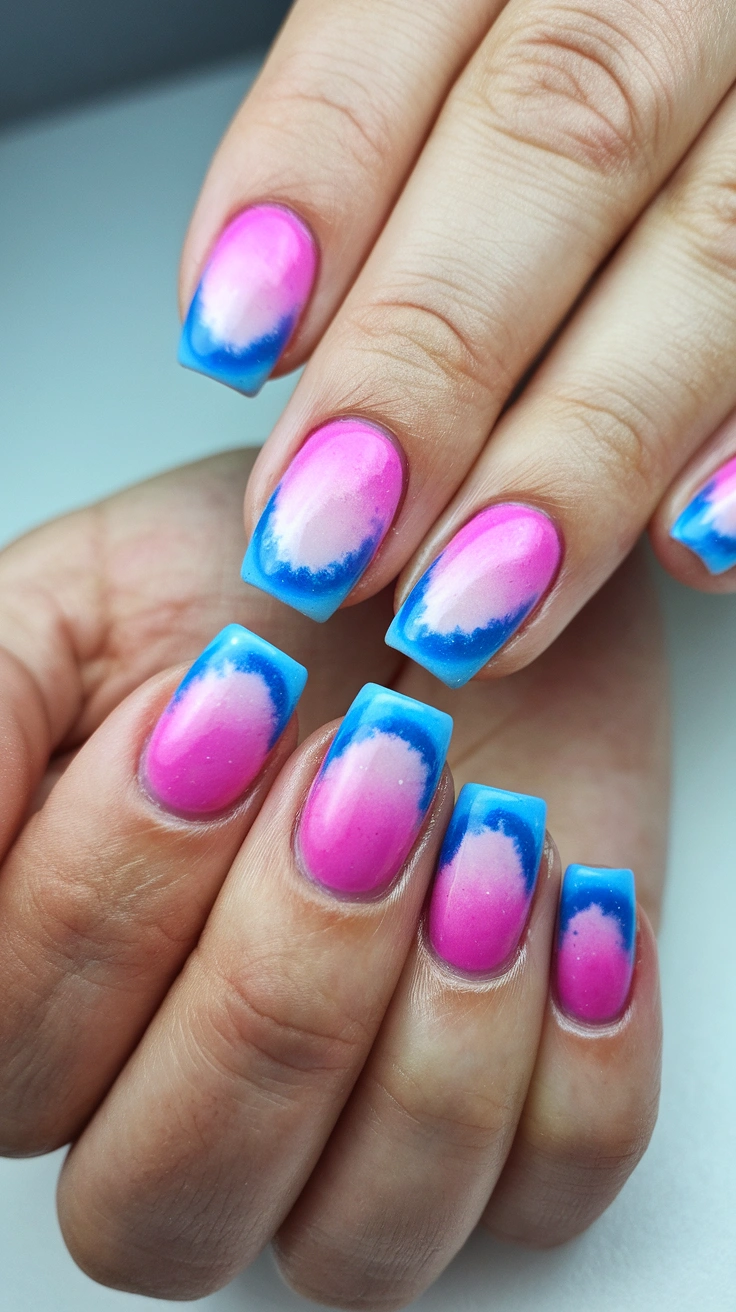a photo of a nail art design featuring