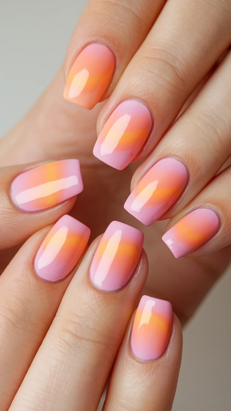 a photo of a peach toned manicure with s YkY9 fSDVLyNa4HcJpQb3Q 5dDBGhuvSaKgvtUqYBSWUA