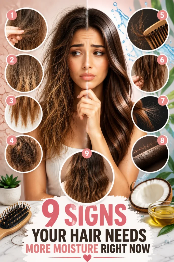 9 Signs Your Hair Needs More Moisture Right Now pinterest