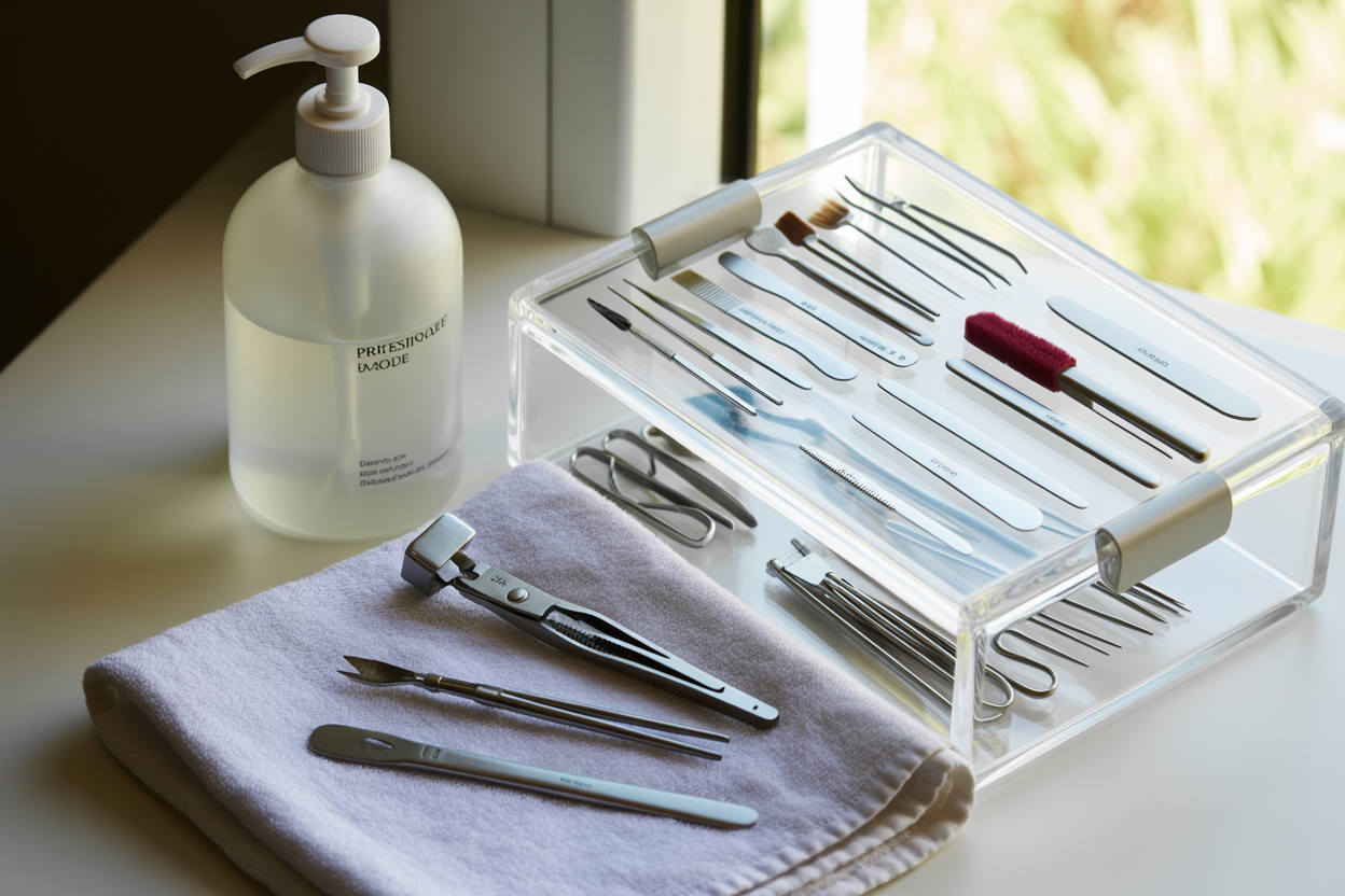 How to clean and organize Nail Tools