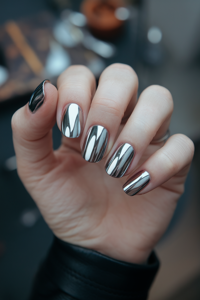 Mirror Chrome Nails 1