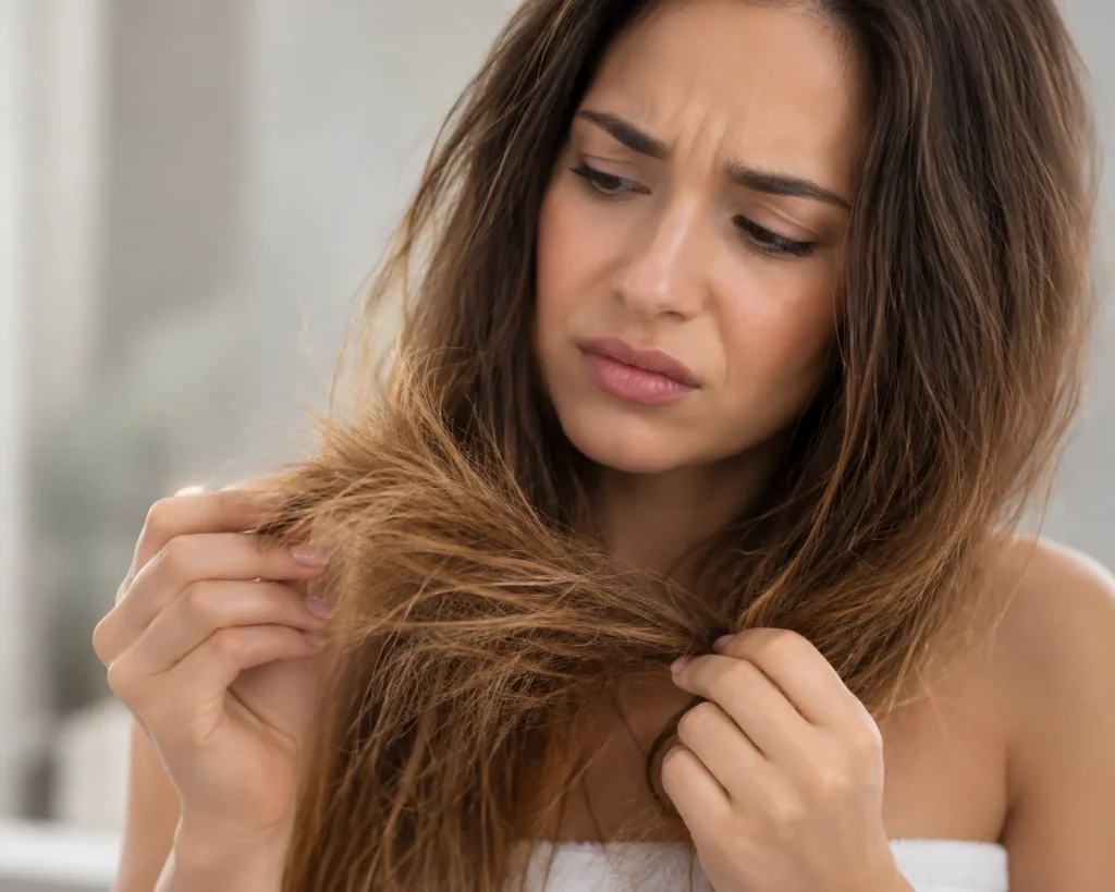 Your Hair Feels Rough or Straw-Like to the Touch
