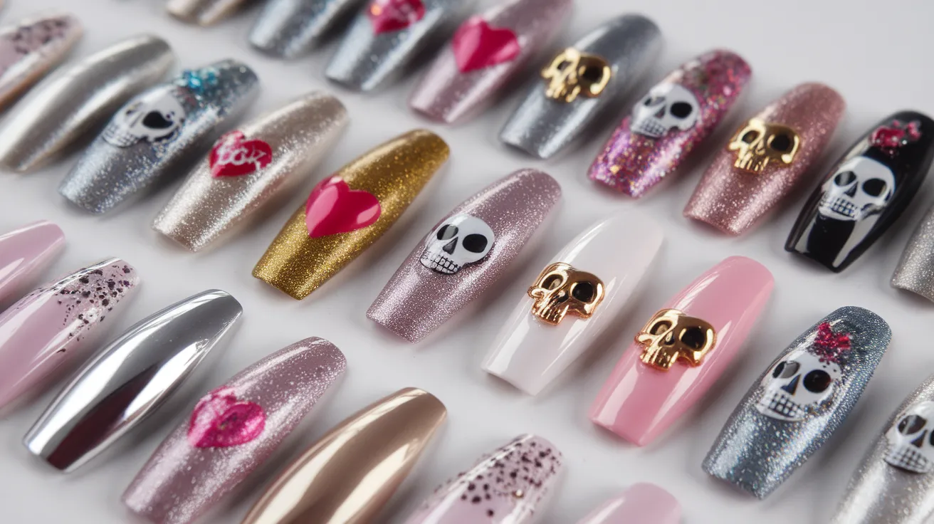 a photo of a variety of coffin nails wit Y907l8AWVbeCvvZ1pw6u