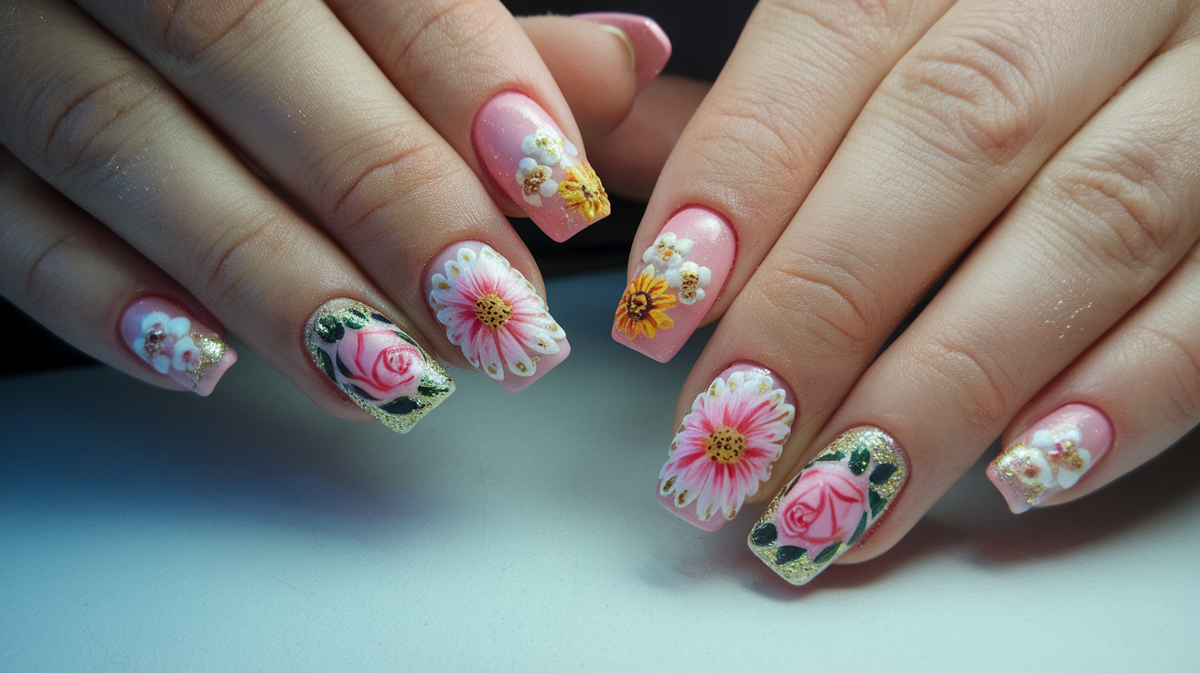 Beautiful Floral Nails Ideas Youll Love to Try